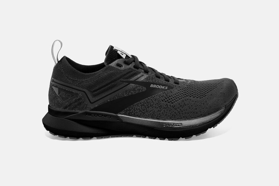 Brooks Israel Ricochet 3 Road Running Shoes Mens - Black - RLS-503968